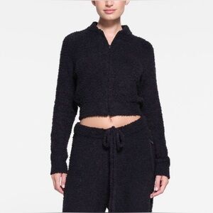 Skims Cozy Zip Onyx